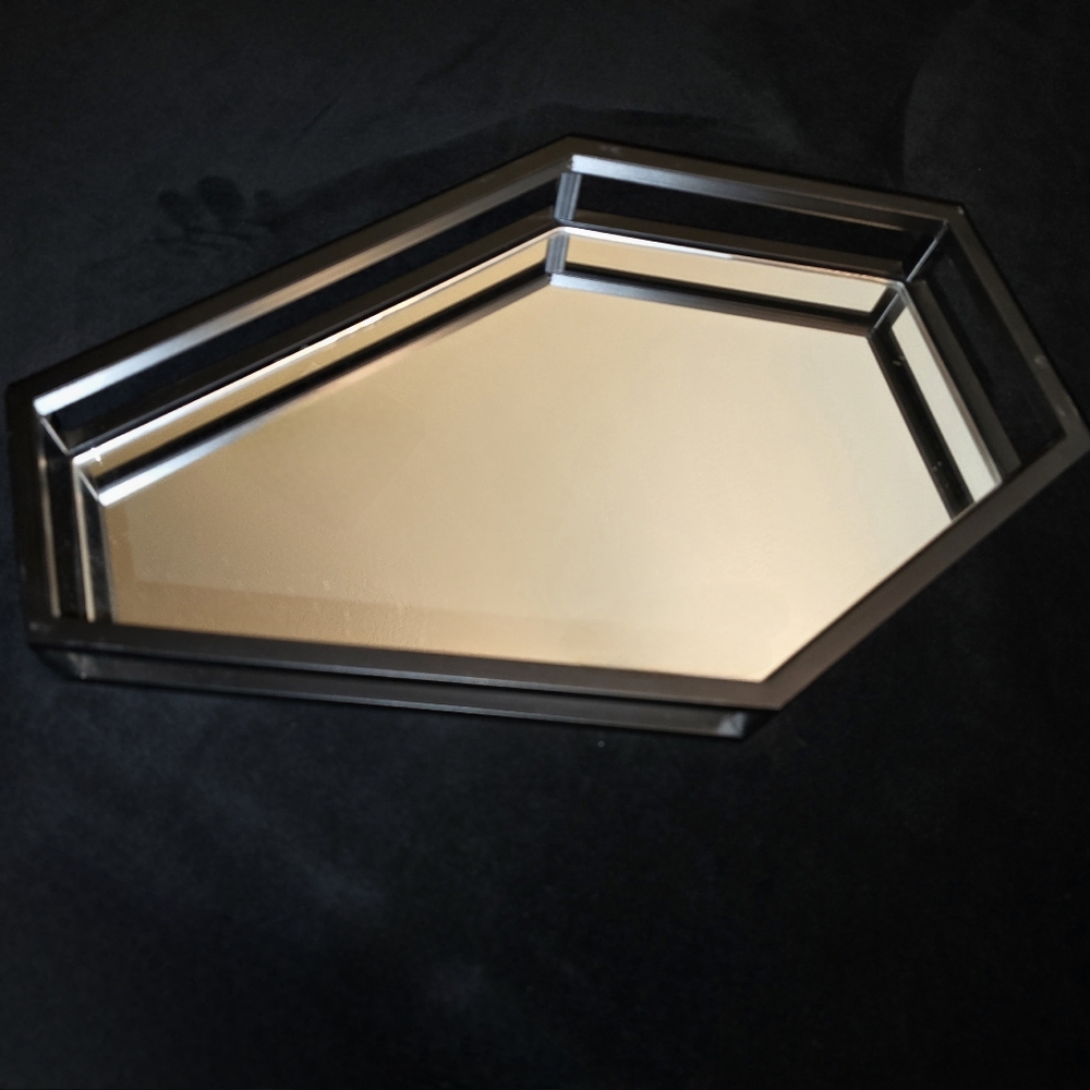 Coffin Shaped Mirrored Tray